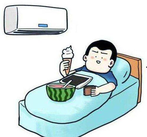 在家吹空调吃瓜,吹空调、吃瓜的惬意时光
