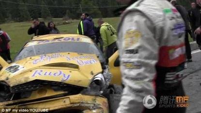 拉力赛车失控吃瓜,惊险瞬间见证速度与激情的碰撞